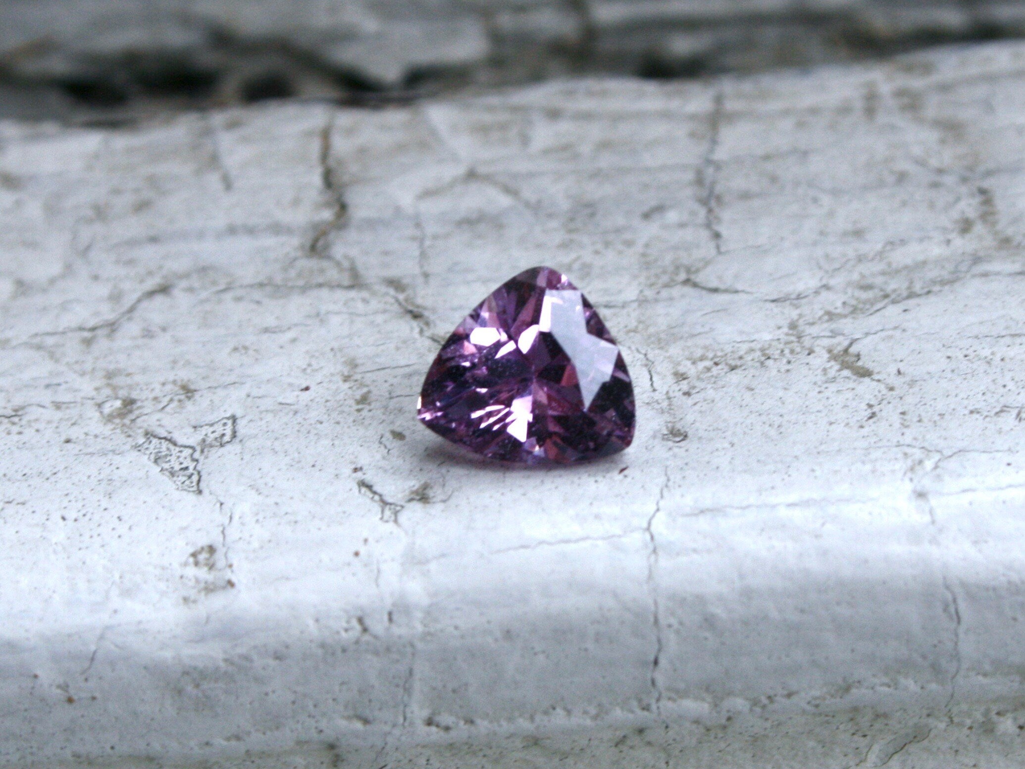 Natural Unheated Trillion Cut Pink Madagascar Sapphire - 1.48ct.