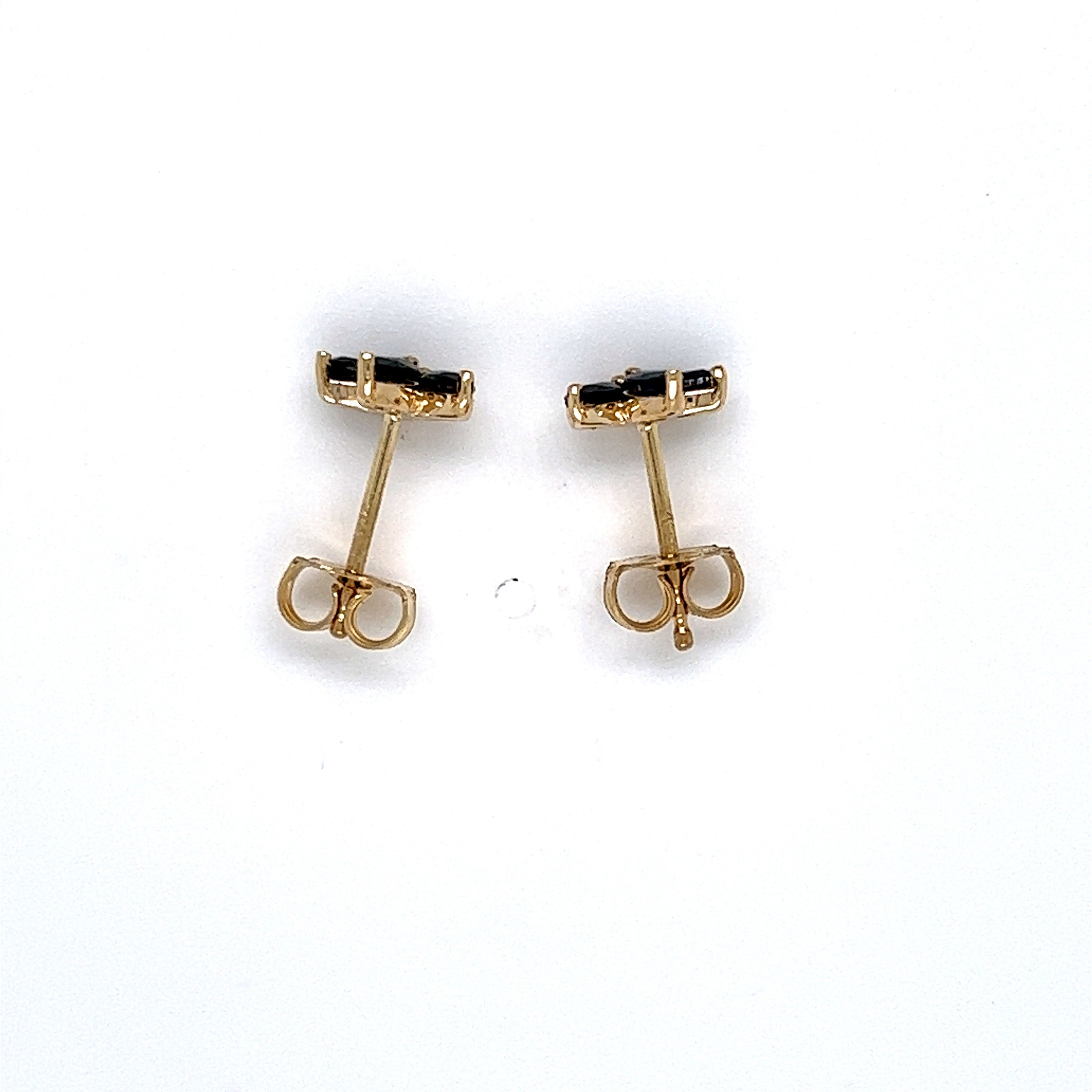 Sapphire Stud Earrings in 14K Yellow Gold - 1.00ct.