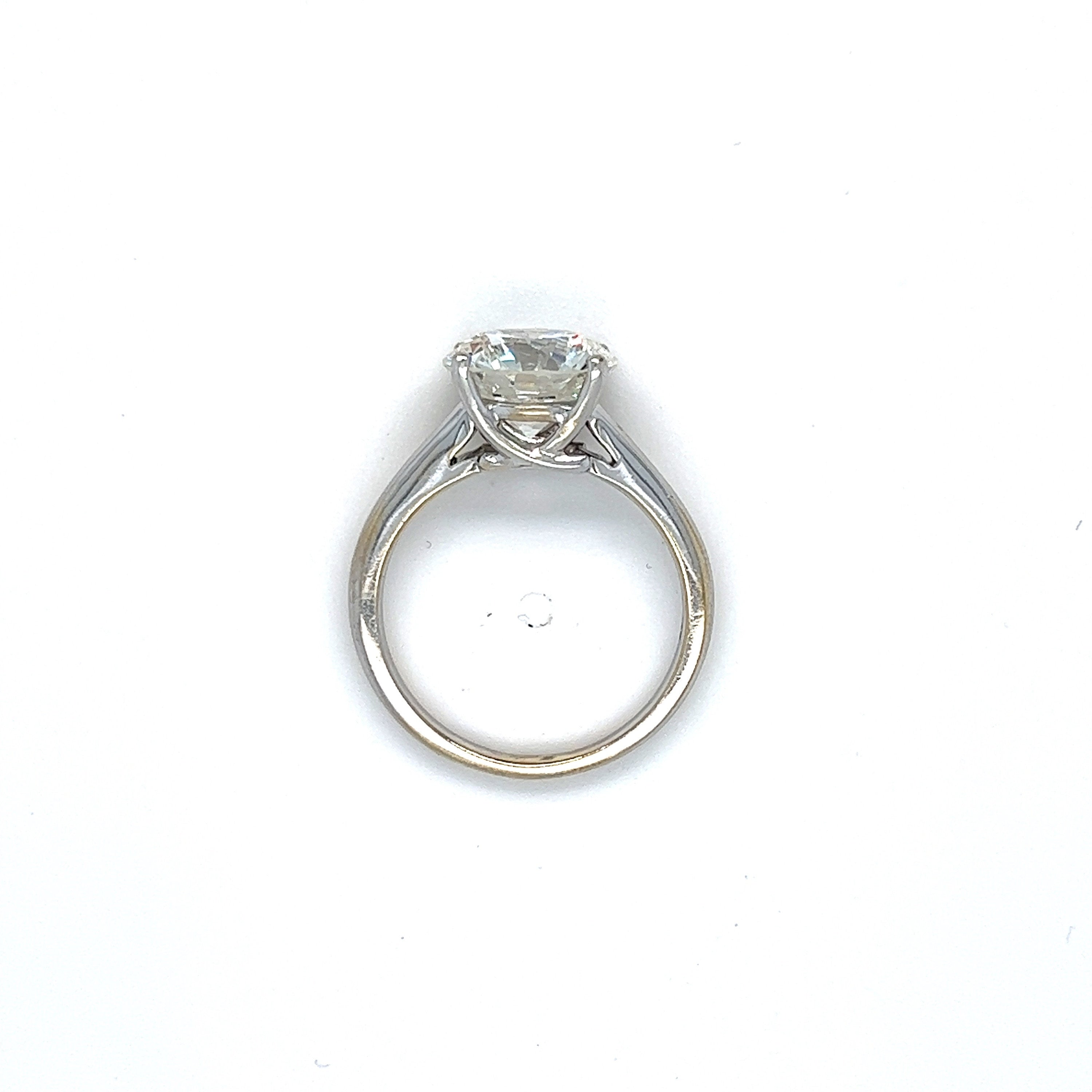 Stunning Large AGS Diamond Solitaire in 18K White Gold - 3.17CT - AGS 0 - Ideal CUT