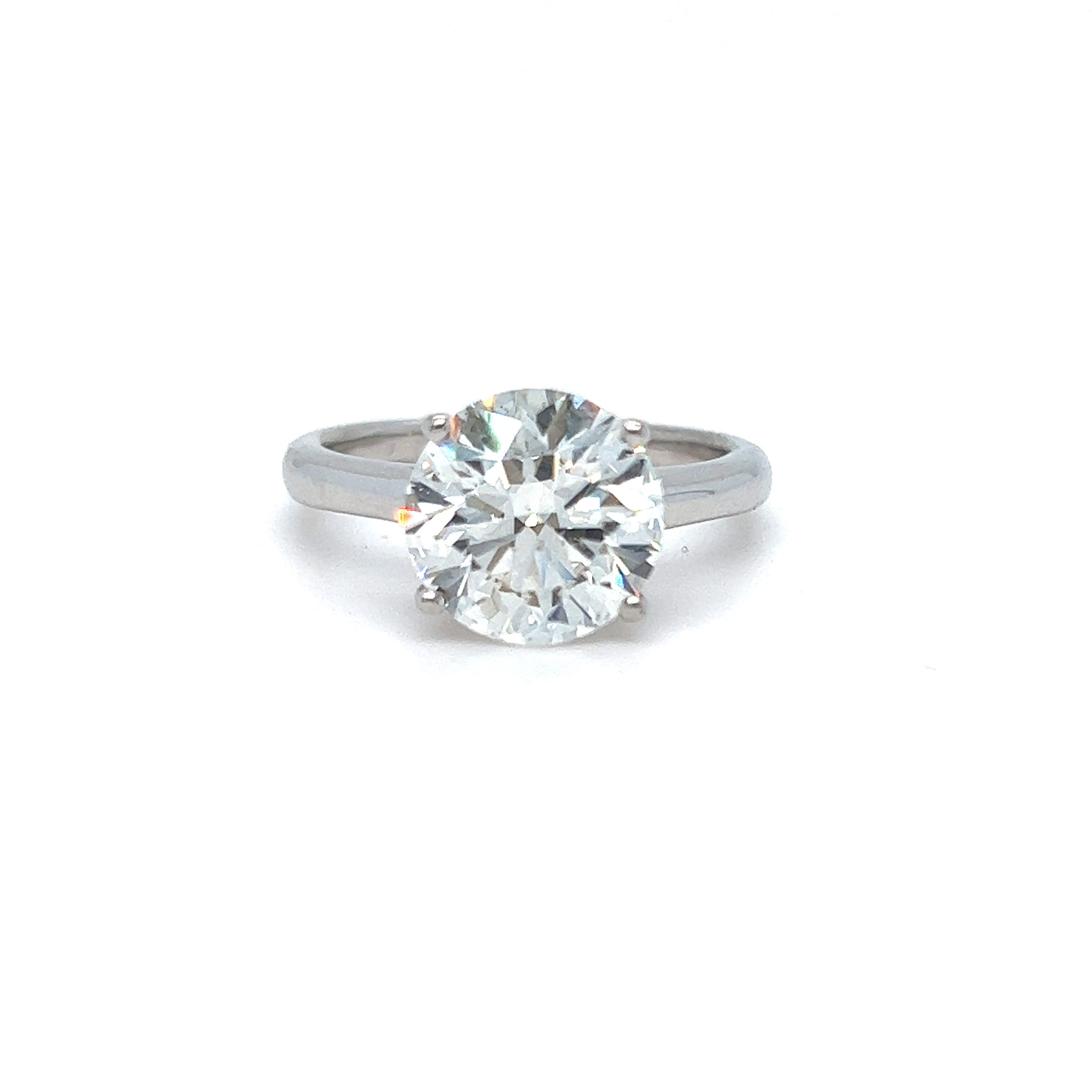 Stunning Large AGS Diamond Solitaire in 18K White Gold - 3.17CT - AGS 0 - Ideal CUT