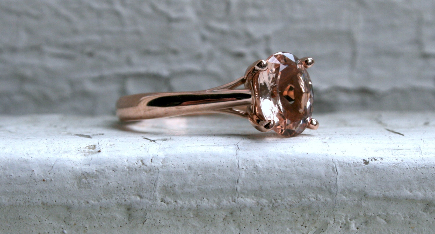 Morganite Engagement Ring - 1.50ct.