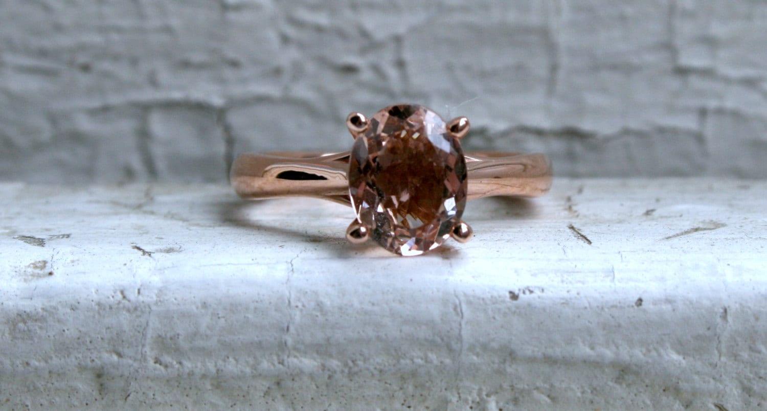 Morganite Engagement Ring - 1.50ct.