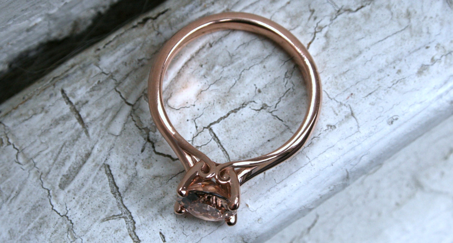 Morganite Engagement Ring - 1.50ct.