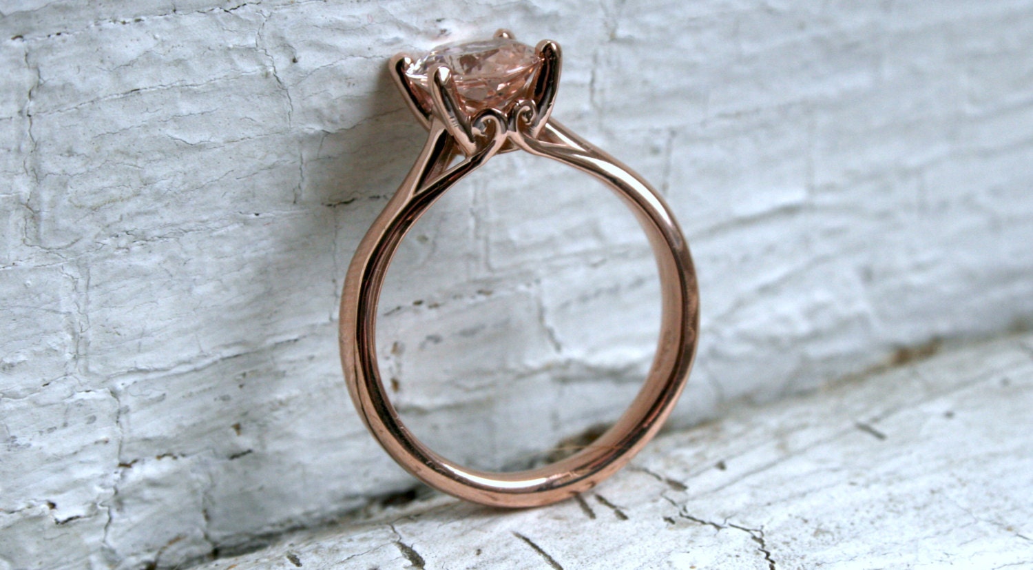 Morganite Engagement Ring - 1.50ct.