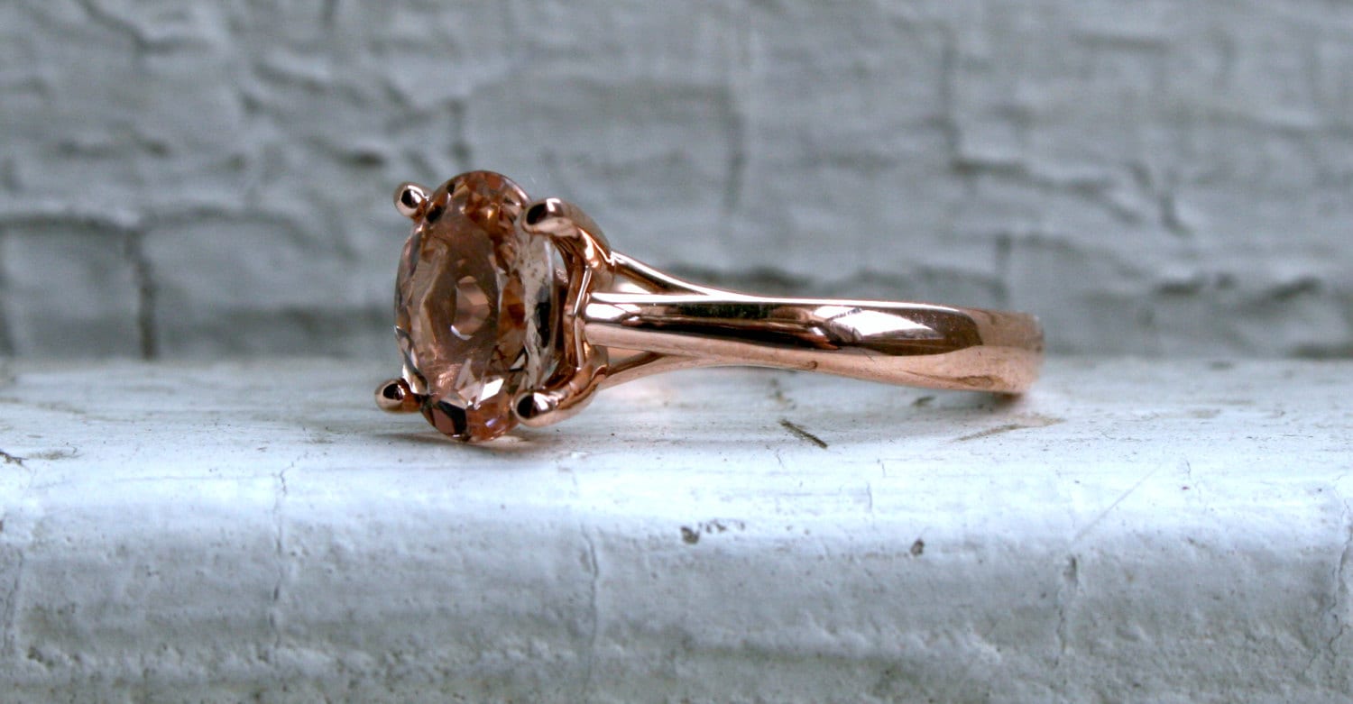 Morganite Engagement Ring - 1.50ct.