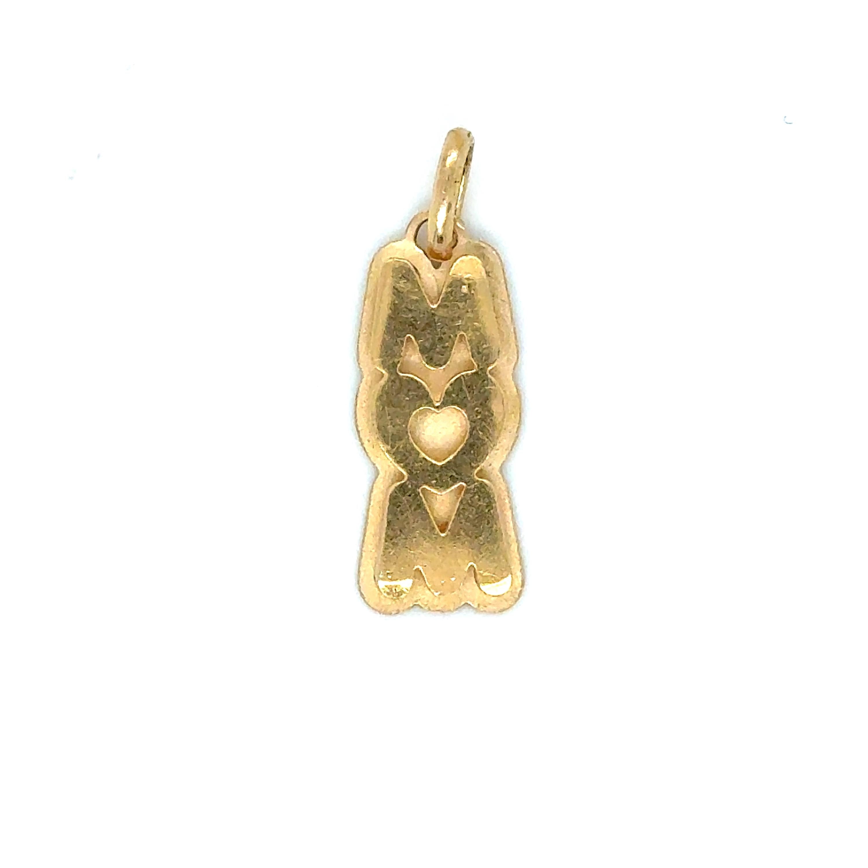 Vintage 14K Yellow Gold MOM Pendant/ Charm.
