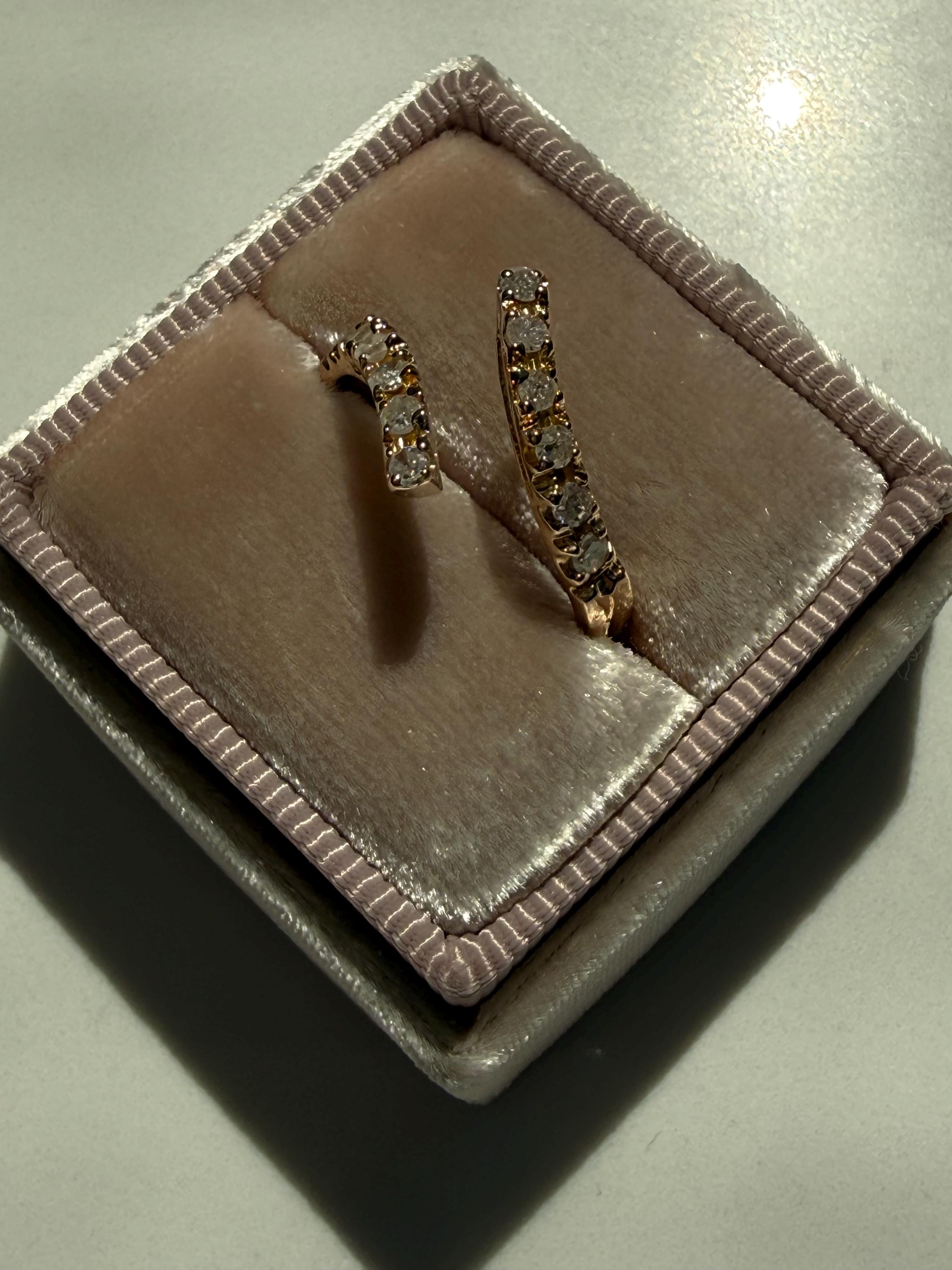 Vintage 18K Yellow Gold Diamond ByPass Ring - 0.48ct.